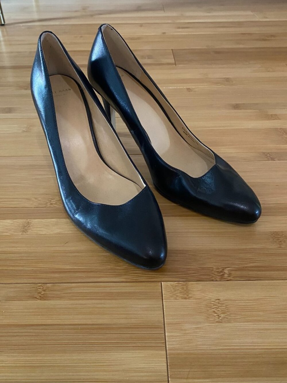 Cole Haan Grand OS Juliana Black Leather Pumps